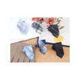 thumbnail image 6 of INSPIRE CHIC Men's Plaid Woven Self-tied Necktie Striped Skinny 2.8" Jacquard for College Graduation Campus Gatherings One Size Color-9, 6 of 6