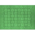 thumbnail image 1 of Ahgly Company Machine Washable Indoor Rectangle Oriental Emerald Green Industrial Area Rugs, 6' x 9', 1 of 4