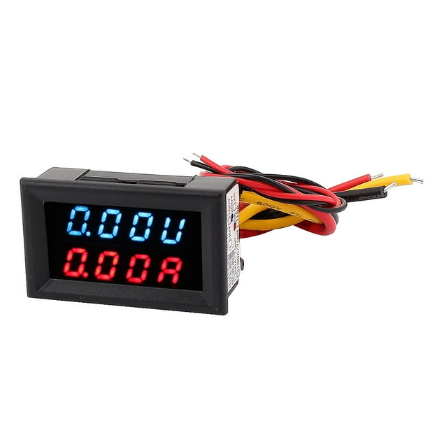 DC 0200V 05A Dual LED Digital Battery Charger Tester Voltmeter