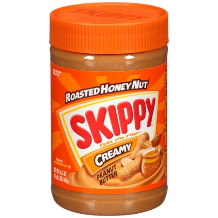 (3 Pack) Skippy Roasted Honey Nut Creamy Peanut Butter, 16.3 (Best Low Fat Peanut Butter)
