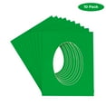 thumbnail image 2 of Bright Green Acid Free 6x7.5 Oval Picture Frame Mat with White Core Bevel Cut for 3x5 Pictures -, 2 of 3