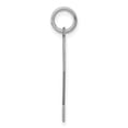thumbnail image 2 of Sterling Silver Large Satin Number 2 Charm Pendant, 2 of 4