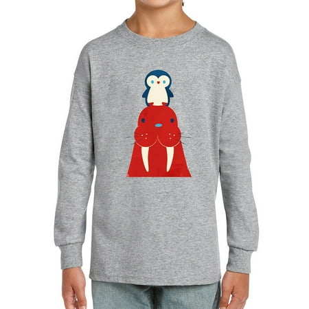 

Image Conscious A Seal And A Penguin Long Sleeve Toddler -Jay Fleck Designs Unisex Regular Fit