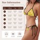 thumbnail image 5 of Fotbe Cool Duck With Yellow Strip Traje de Baño para Mujer de Dos Piezas – Bikini Sexy de Tirantes Tipo Halter con Diseño Triangular, 5 of 6