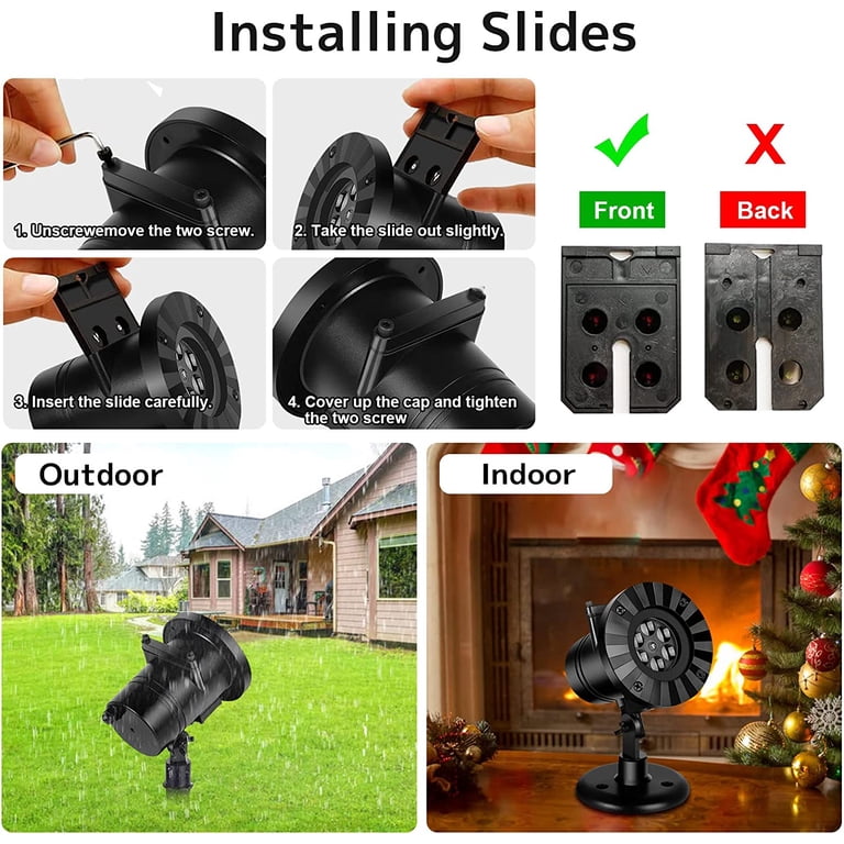 Kerst Halloween Projector Licht Venster Tuin Gazon Projectie Kerst Halloween Projector Licht Venster Tuin Gazon Projectie