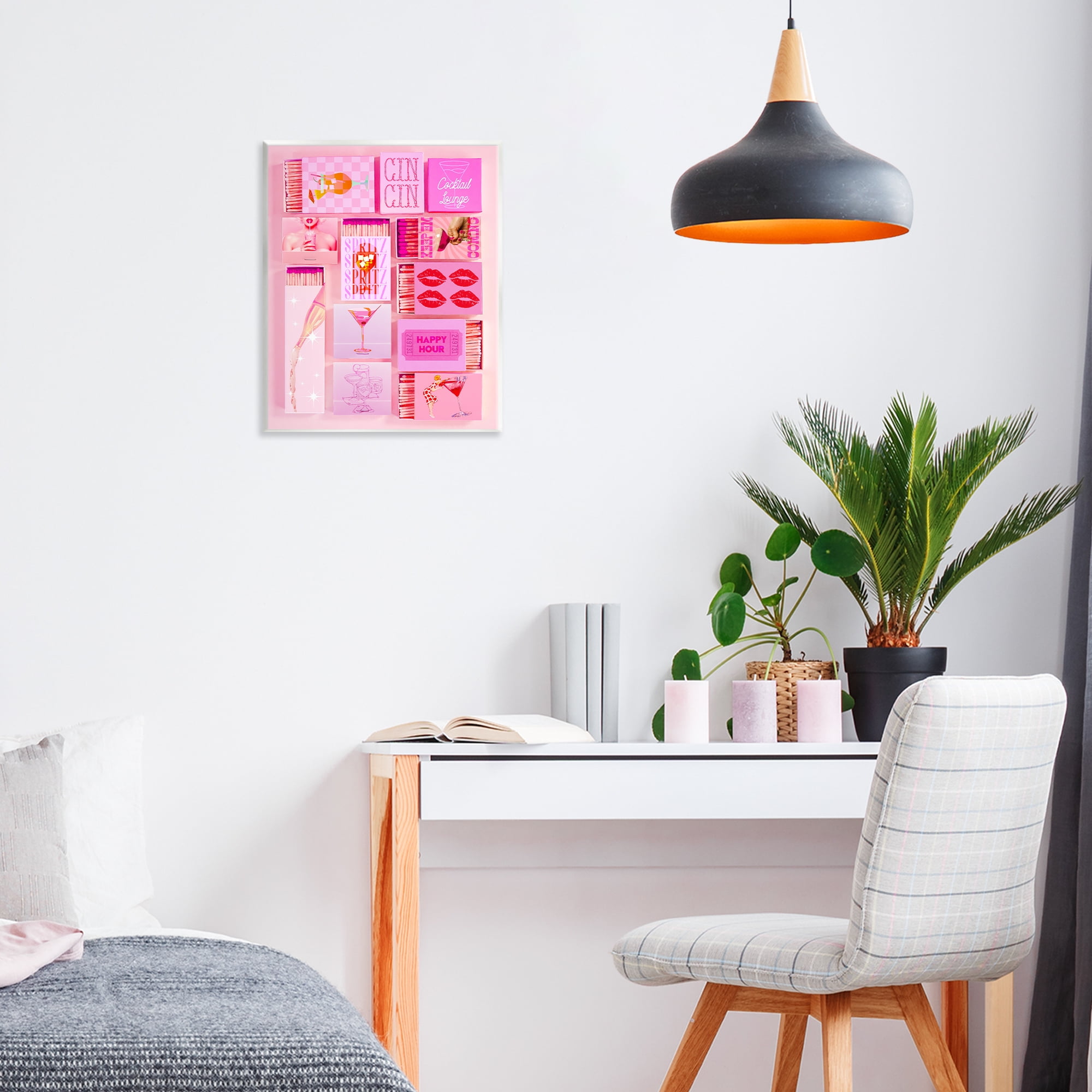 Feminine Glam Matches Wall Plaque Art, design by Lil' Rue