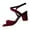 Wine, variant on Womens Sandles Oofos Women Sandals Sandals Women's Fashionable Casual Versatile Fish Mouth Buckle Spring And Summer High Heel Sandals Red