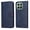 Blue, variant on Wallet Phone Case for Honor X6C 4G with Card Holder and Stand Function Pink