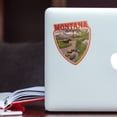 thumbnail image 5 of Die Cut Sticker Kalispell, Montana, Moose and Mountain at Sunset, Contour Vinyl Sticker 3 to 6 inches, (Waterproof Decal for Cars, Water Bottles, Laptops, Coolers), Large, 5 of 5