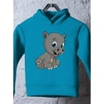 thumbnail image 3 of Cute Funny Hippo Hoodie Toddler -Image by Shutterstock,  2 Toddler, 3 of 4