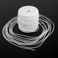 thumbnail image 3 of Pearl String,3mm Fishing Line Pearls String Beads Chain Garland Wedding Decoration Centerpieces(50m a Roll)(White), 3 of 8