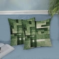 thumbnail image 4 of Sage Green Olive White Pillow Covers 20x20, Abstract Art Outdoor Decorative Throw Pillows for Couch, Modern Geometry Decor Cushion Cover 2 Pcs Soft Farmhouse Square Pillowcase for Bed Car Safa, 4 of 6