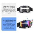 thumbnail image 3 of SNNROO Motorcycle Goggles Windproof Dirt Bike ATV Racing Goggles with Ski Goggles and Glasses Included, 3 of 8