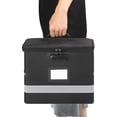 1-Pack Fireproof Document Box with Combination Lock, Collapsible Letter ...