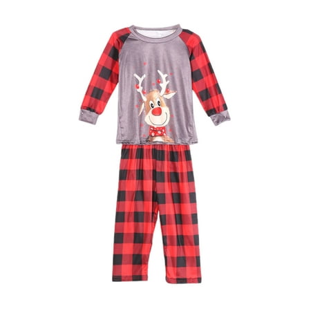

Fanvereka Matching Family Christmas Suits for Adults and Kids Holiday Xmas Sleepwear Set