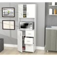 thumbnail image 3 of Inval America GCM-043 Kitchen Storage Cabinet Melamine, Laricina - White, 3 of 11