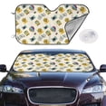 thumbnail image 2 of Kdxio Travel Elements Print Windshield Sun Shade,UV Rays and Sun Heat Protection,Sunshade for Car Windshield,Car Shade Front Windshield - Medium, 2 of 6