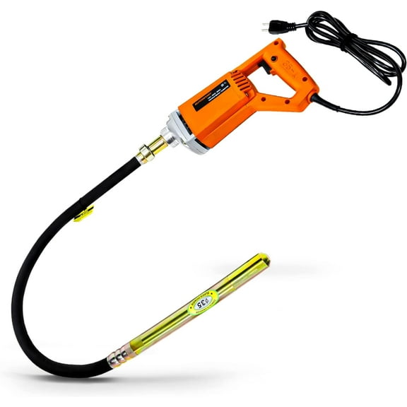SuperHandy Electric Concrete Vibrator - 120V Corded, For Solidifying Concrete, Air Bubble Removal
