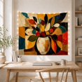 thumbnail image 5 of Floral Garden Rounded with Vase Textured Brushstrokes Lower, Mystical Fantasy for Space Lovers, Galaxy Room Decor, Mother'S Day Gift, Tapestry Wall Hanging for Bedroom and Dorm, 5 of 7