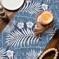 thumbnail image 2 of Table Runners 36 Inches Long Dress Scarves, Navy Palm Tree Farmhouse Kitchen/Dining Table Decor Table Runner, Short Coffee Tablerunners, Summer Tropical Plants Leaves Vintage Flowers 13x36 Inch, 2 of 8