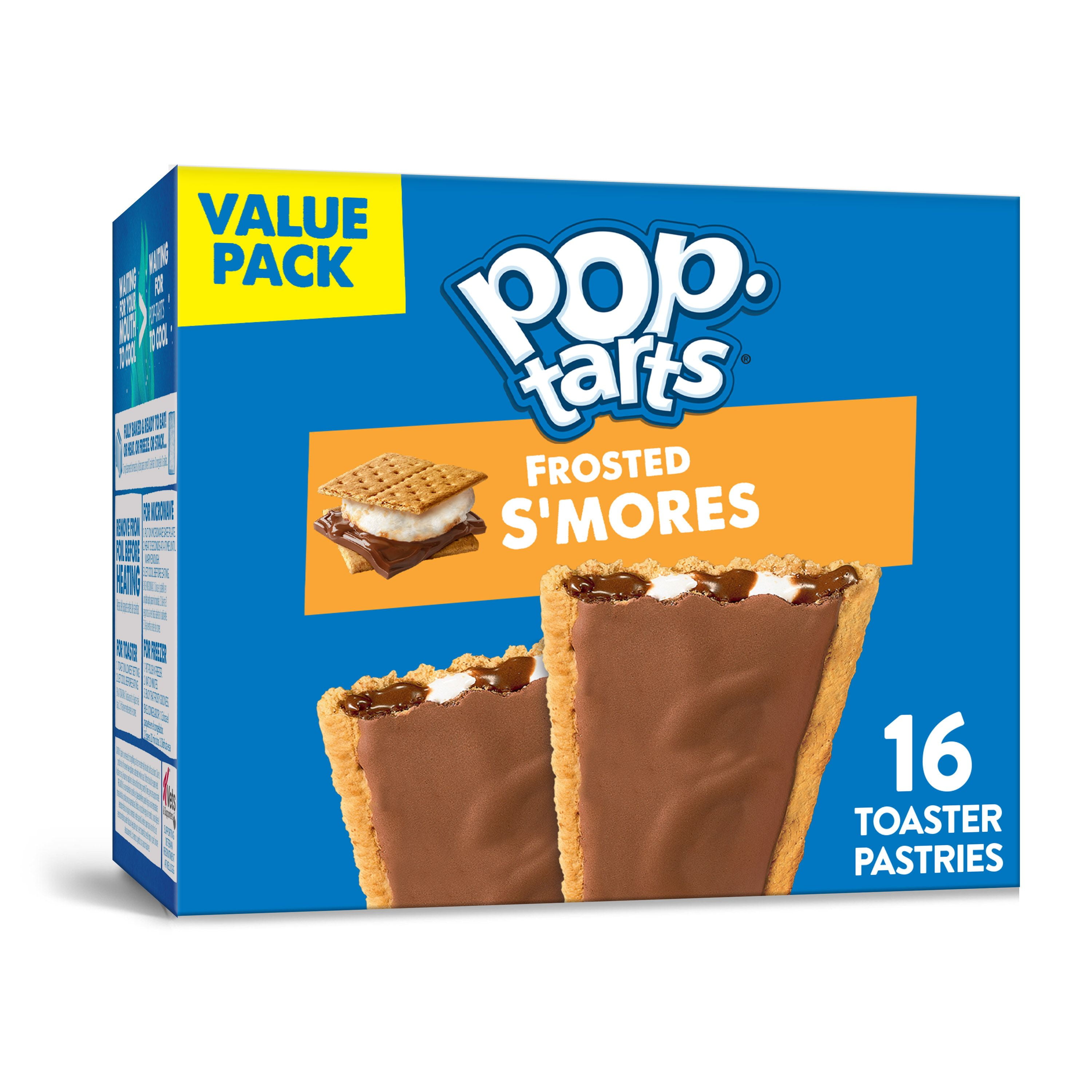 PopTarts Breakfast Toaster Pastries, Frosted S'mores, Proudly Baked in