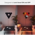 thumbnail image 3 of Kit más inteligente de lámparas de pared LED con forma de nanoleaf con forma de hexágonos negros, 3 of 7