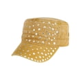 thumbnail image 3 of HuangHuanChen Women's Sparkle Studded Baseball Cap Gem Bling Ponytail Cap Adjustable Trucker Hat Outdoors Sun Cap Breathable Baseball Cap For Women Men Sequins Casual Sun Hat Yellow One Size, 3 of 3