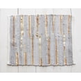 thumbnail image 3 of Audreys Gray and Gold Chindi Cloth Woven Table Runner W/ 4 Matching Placemats, 3 of 3