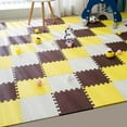 thumbnail image 3 of AMERTEER 16Pcs Play Mat Anti-slip Interlock Square Exercise Tiles Floor Carpet for Children Room, 3 of 10