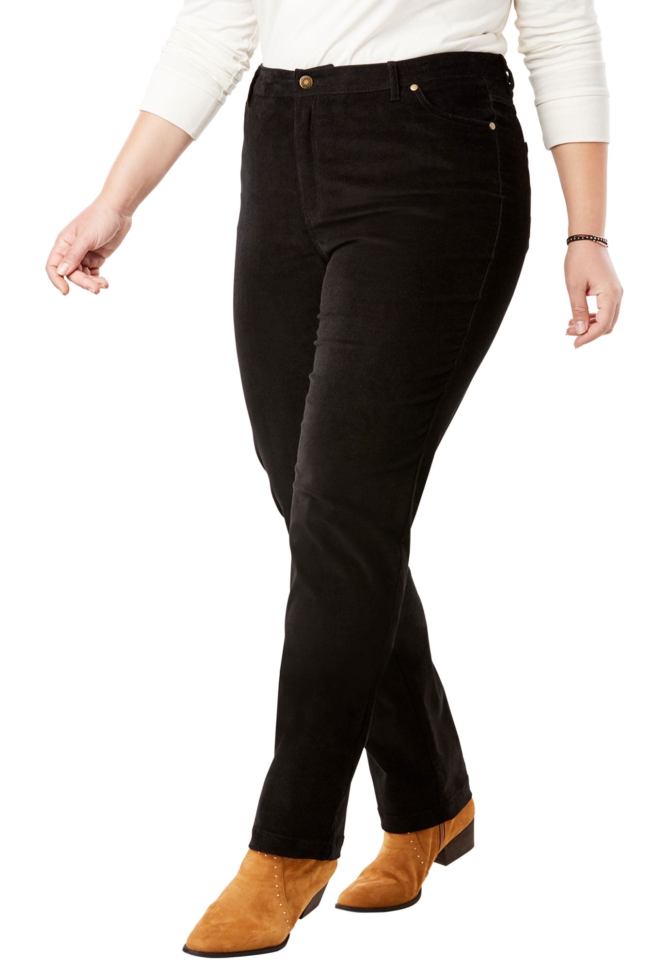Woman Within Woman Within Women's Plus Size Corduroy Straight Leg