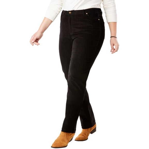 Woman Within Plus Size Corduroy Straight Leg Jeans