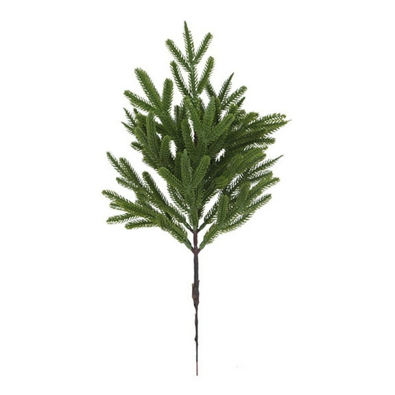 dajkiuy 2Pcs Artificial Pine Branches, Christmas Faux Cedar Stems, Fake Greenery Picks for DIY Wreath Christmas Tree Crafts Wedding Decorations