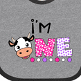 thumbnail image 4 of Inktastic I'm 1 Cute Cow and Polka Dots Boys or Girls Baby Bib, 4 of 4