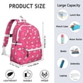 thumbnail image 6 of Boston Terrier on Red Background Backpack for School,Cute School Bag,Schoolbag with Adjustable Shoulder Straps & Padded Back,13.4"x11"x4.7", 6 of 6
