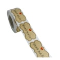 thumbnail image 1 of 1 Roll 250pcs Adhesive Sealing Sticker Kraft Paper Sealing Label Stickers Hand Made Alphabet Printed Sealing Sticker Gi, 1 of 8