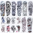 thumbnail image 1 of Stickers, 16pcs  Stickers Vegetable Oil Based Ink Waterproof Sweat Proof  For Travel For Parties For Arm For Legs, 1 of 8