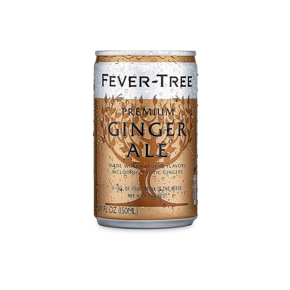 FeverTree Premium Ginger Ale Cans, No Artificial Sweeteners, Flavorings & Preservatives, 5.07