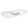 thumbnail image 1 of Transolid VT28x22-1SV-3A-A-W-1 28 in. D Quartz Vessel Vanity Top with Single Hole and Square Vessel Sink, Milan White, 1 of 7