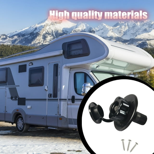 maskred Water City Inlet For RV RV Water Inlet Water Inlet Valve RV Water Portable RV Water Inlet Valve Black