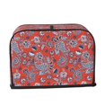 thumbnail image 6 of Toaster Covers 2 Slice, Paisley Red Waterproof Bread Machine Cover Fits for Standard 2 Slice Toasters, Home Decor Toaster Protection with Hanging Rope, 6 of 7