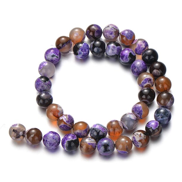 Cuentas de piedra natural, ágatas redondas, turquesas, amazonita, cuarzo, Lava, ojo de tigre, cuentas para fabricación de joyería, pulsera DIY, 4/6/8/10/12mm Tan Jianjun unisex