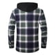 thumbnail image 4 of Kalauyu Men's Flannel Shirt Jacket Fleece Sherpa Lined Plaid Jackets Coat Full Zip Up Hoodie Winter Outwear, 4 of 4