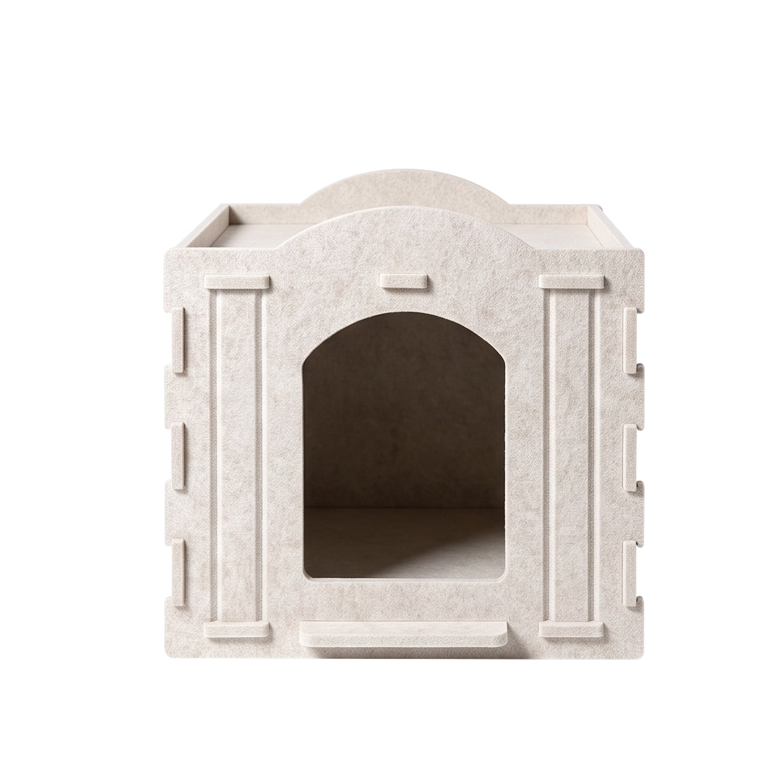 Soft Felt Cat Cave House for Indoor Cats, Comfortable Enclosed Cat Hideout Shelter, Sturdy Breathable Felt Cat Bed for Kitten & Adult Cats