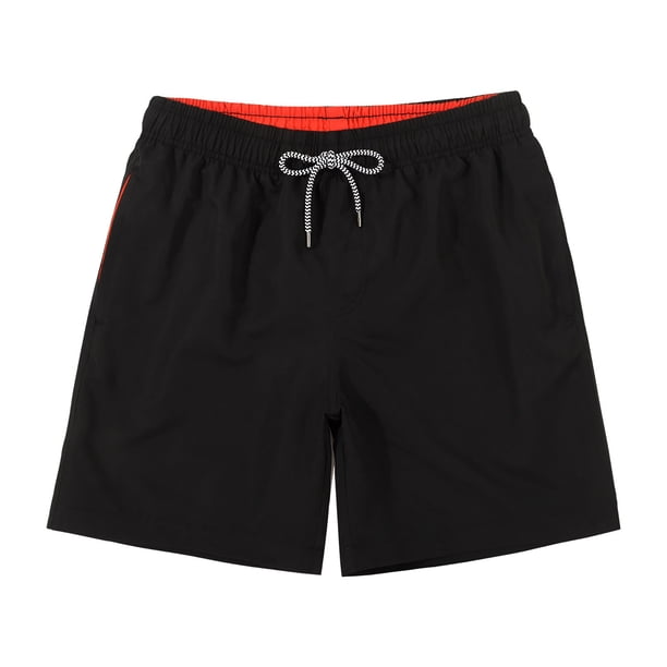 Bañador de secado rápido para hombre con forro de malla y pantalones cortos de playa - Poliéster (S-XXL)