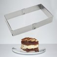 thumbnail image 4 of Labymos Cake Mold Stainless Steel Adjustable Cake Ring Square Shaped Mousse Cake Cutter Baking Mold, 4 of 7