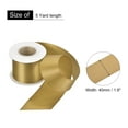 thumbnail image 2 of Uxcell 1.6" 5 Yard Double Faced Solid Satin Ribbon Polyester Fabric Gold, 2 of 7