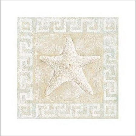 Starfish by C.C. Wilson 12x12 Coastal Art Print Poster