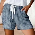 thumbnail image 2 of Women's Funny Animal Print Shorts Casual Summer Beach Vacation Pants Loose Elastic Waist Tie Front With Pockets, 2 of 5
