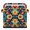 Multicolor 2, variant on CURLYOOT Vintage Ladybirds Cube Storage Bin 11 Inch Fabric Storage Cube for Shelves Decorative Red Ladybugs Foldable Basket with Leather Handle for Closet Shelves Organizer