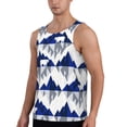 thumbnail image 2 of Gukieu Cartoon Iceberg Polar Bear Print Men's Quick Dry Fitness Vest, Round Neck Sleeveless Fitness Bodybuilding Top-Small, 2 of 7